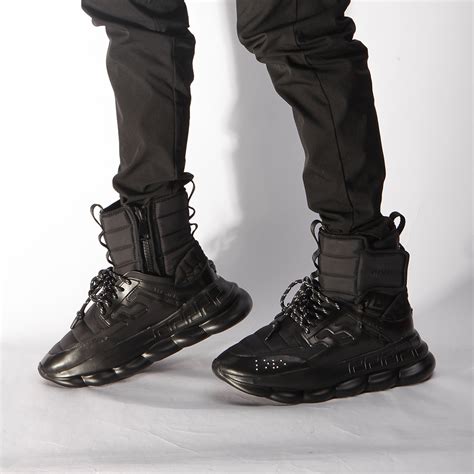 versace chain reaction high top replica|Versace chain reaction all black.